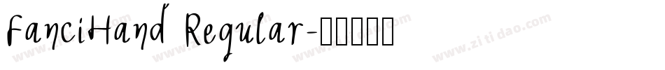 FanciHand Regular字体转换